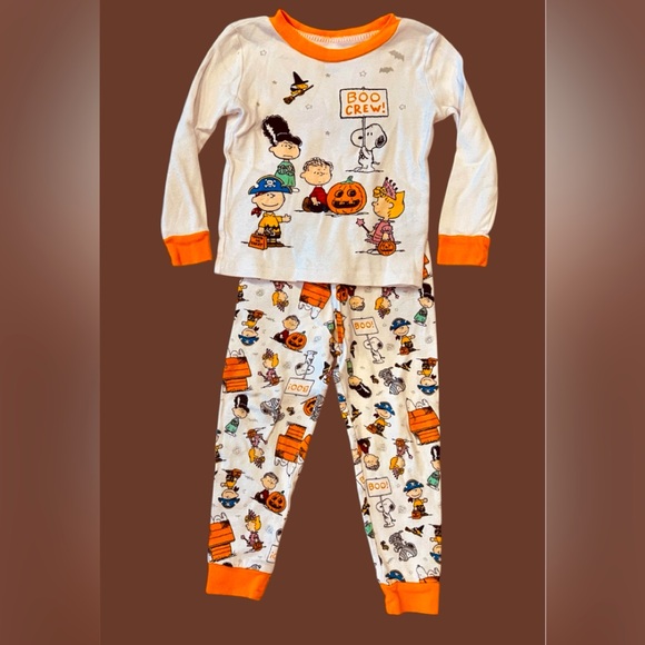 Peanuts Other - Halloween PEANUTS Boo Crew Long Sleeve PJs | 3T | Unisex | Preowned